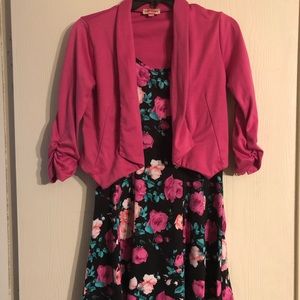 Jacket and baby doll dress